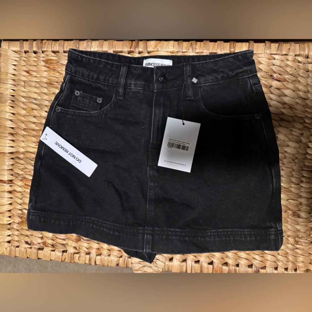 Princess Polly Black Mini Skirt